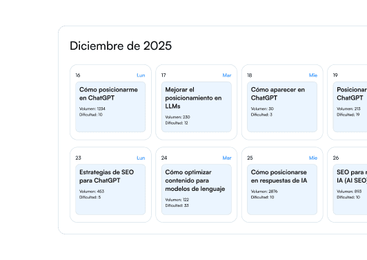 Panel de análisis SEO automatizado mostrando palabras clave prioritarias