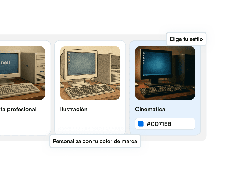 Generador de imágenes de marca con estilos personalizados